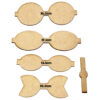 Combo de 5 moldes para moños – Modelos 3, 52, 77, 78 y 79 - Imagen 2